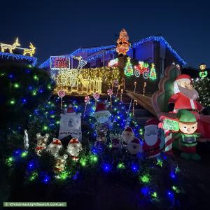 Christmas Light display at 43 Must Circuit, Calwell