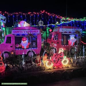 Christmas Light display at 49 Wrench Street, Cambridge Park