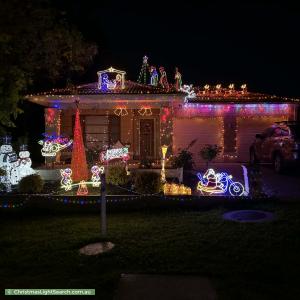 Christmas Light display at 10 Arkley Close, Skye