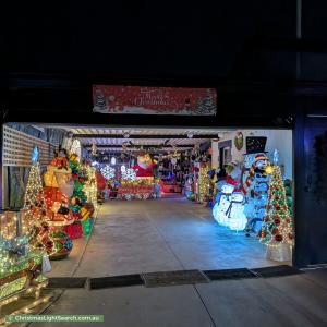 Christmas Light display at 1 Carnarvon Parade, West Croydon