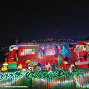 Christmas Light display at 39 Wagawn Street, Woodridge