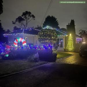 Christmas Light display at 13 Howship Court, Ringwood East