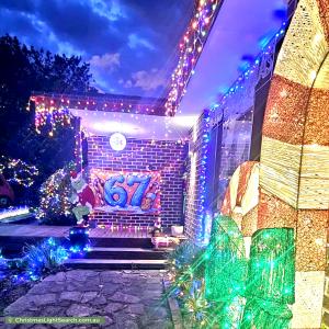 Christmas Light display at 16 Louis Loder Street, Theodore
