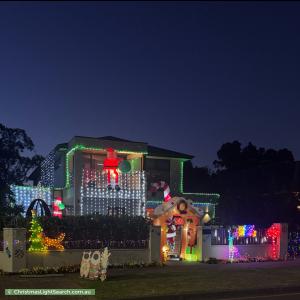 Christmas Light display at 18 Gloucester Avenue, Belair