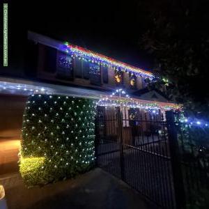 Christmas Light display at 23 Strong Place, Richmond