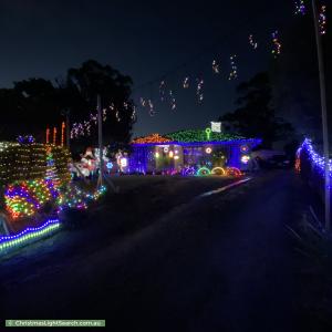 Christmas Light display at 10 Mercer Court, Coldstream