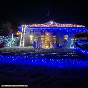 Christmas Light display at 28 Burrowes Street, Golden Square