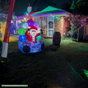 Christmas Light display at 6 Scotney Place, Quakers Hill