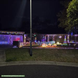 Christmas Light display at 17 Honeysuckle Court, Cranbourne North