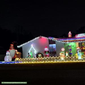 Christmas Light display at 27 Sanderson Close, Flynn