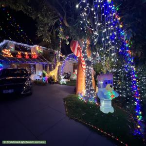 Christmas Light display at 10 Adrian Street, Bentleigh East