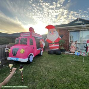 Christmas Light display at 39 Coolong Avenue, Berwick