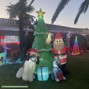Christmas Light display at 26 Rossetti Court, North Lake