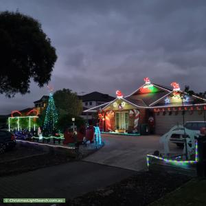 Christmas Light display at 12 The Hermitage, Sunbury