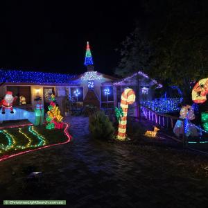 Christmas Light display at 815 Clayton Road, Boya