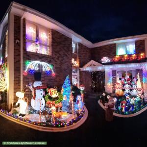 Christmas Light display at 59 Cornwall Street, Hallam