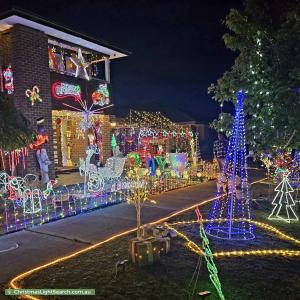 Christmas Light display at 6 Ambleside Way, Officer
