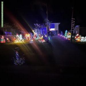 Christmas Light display at 13 Brooksfield Drive, Sarina Beach