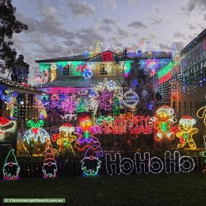 Christmas Light display at  Linfield Street, Mansfield