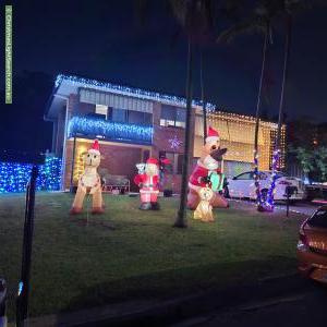 Christmas Light display at 10 Sugargum Street, Aspley