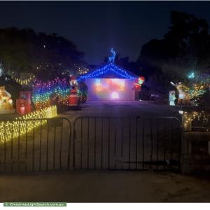 Christmas Light display at 27 Warburton Court, Byford
