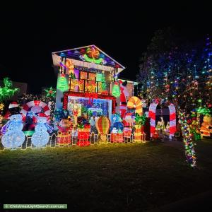 Christmas Light display at 6 Steeple Place, Marsden Park