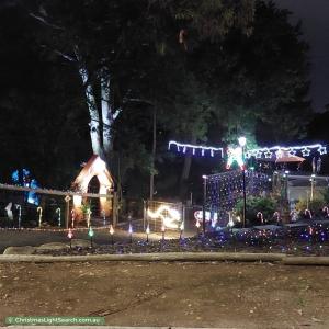 Christmas Light display at 23 Chowilla Street, Eden Hills