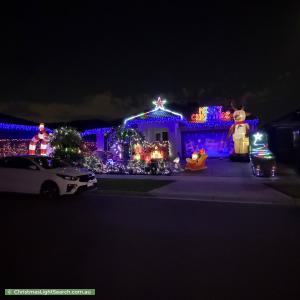 Christmas Light display at 3 Colonnade Street, Clyde North