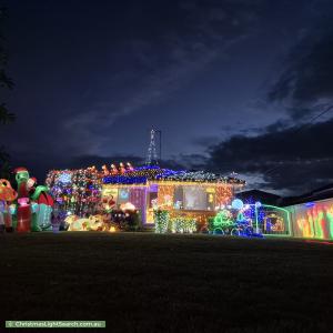 Christmas Light display at 15 Whittle Avenue, Milperra