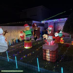 Christmas Light display at 39 Naretha Street, Holden Hill