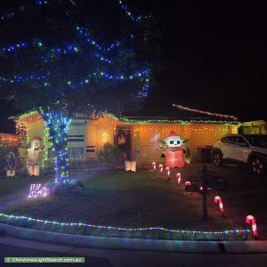 Christmas Light display at 12 Nettlebeck Street, Evanston Gardens