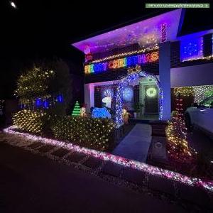 Christmas Light display at 15 Jardine Way, Jordan Springs