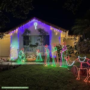 Christmas Light display at 6 Scarlet Oak Place, Calamvale