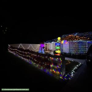 Christmas Light display at 8 Hickory Place, Hamlyn Terrace