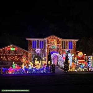Christmas Light display at 80 Glenbruar Drive, Hillside