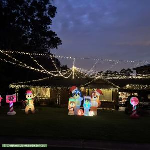 Christmas Light display at 4 Sheringa Grove, Cordeaux Heights