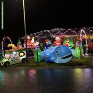 Christmas Light display at 5 Cullen Street, Warragul