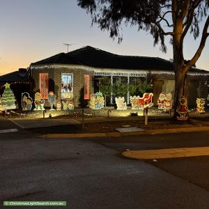 Christmas Light display at 1 Anouk Way, Melton West