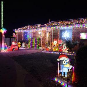 Christmas Light display at 8 Zeitz Court, Banks