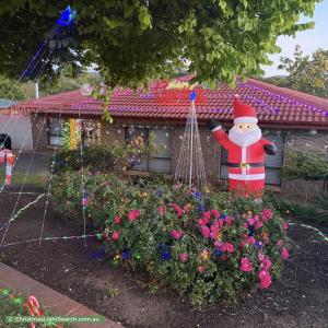 Christmas Light display at  Maughan Avenue, Redwood Park