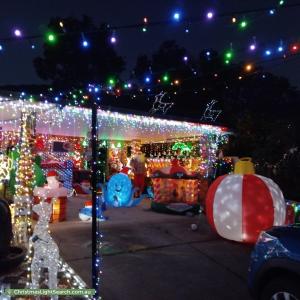 Christmas Light display at 6 Perren Place, East Cannington