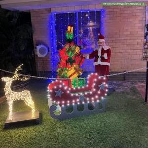 Christmas Light display at 160 Victoria Road, Dayton