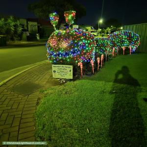 Christmas Light display at 12 Cedar Street, Munno Para West