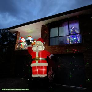 Christmas Light display at 12 Kiewa Street, Kaleen