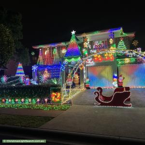Christmas Light display at 16 Coobowie Drive, The Ponds