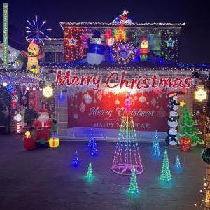 Christmas Light display at 8 Clisdell Avenue, Canterbury