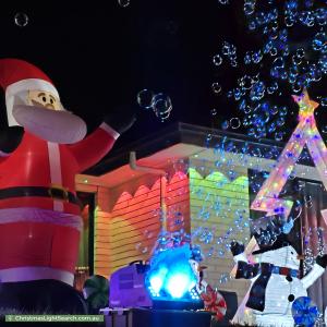 Christmas Light display at 21 Burke Parade, Hewett