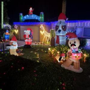 Christmas Light display at 19 Pope Avenue, Boronia