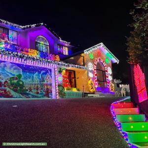 Christmas Light display at 9 Hillside Crescent, Edens Landing