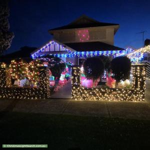 Christmas Light display at 11 Raeburn Street, Pascoe Vale